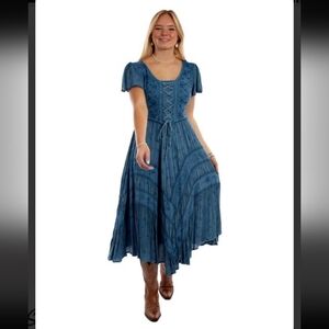 Blue Short Sleeve Dress NWOT